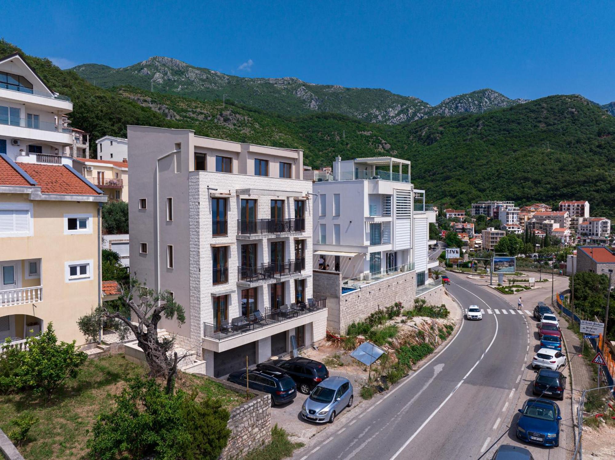 Niki Apartments Przno Sveti Stefan Bagian luar foto