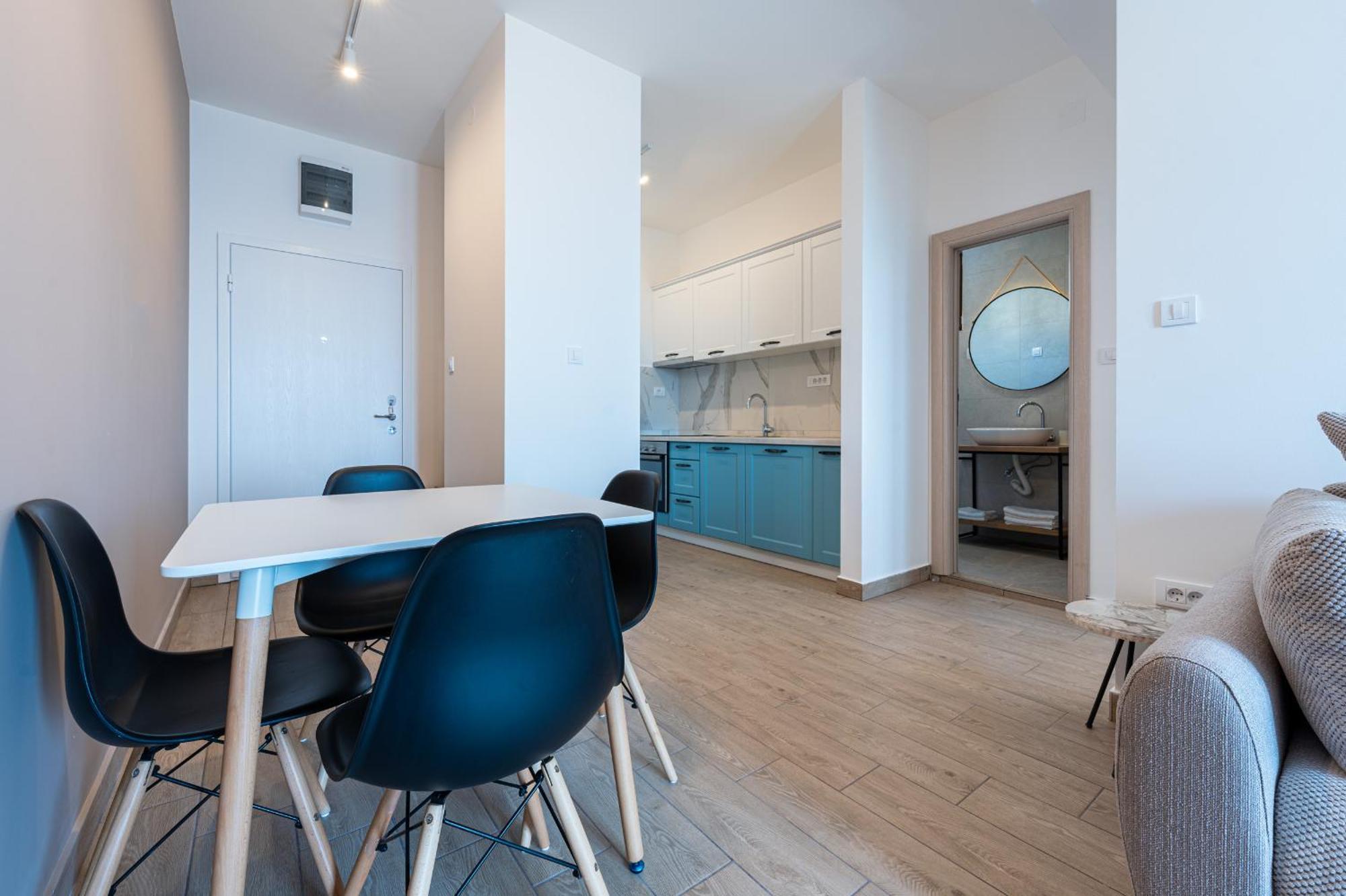 Niki Apartments Przno Sveti Stefan Ruang foto